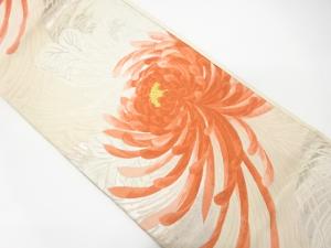 アンティーク　乱菊模様織り出し袋帯（材料）